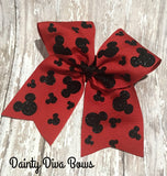 Disney Cheer Bow with Mickey Mouse Design
