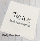 This Is Us Thrown Pillow Cover - 18x18 - Three Options