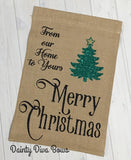 Christmas Burlap Garden Flag