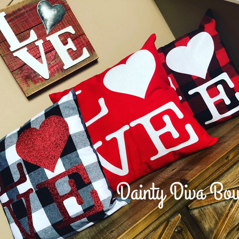 Love Throw Pillow Cover - 18x18