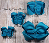 Solid Boutique Hair Bow - SMALL Size - 3 Inches - 30 Colors