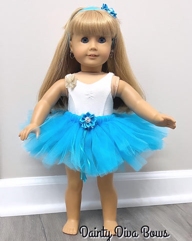 18" Doll Tutu and Headband for American Girl Doll