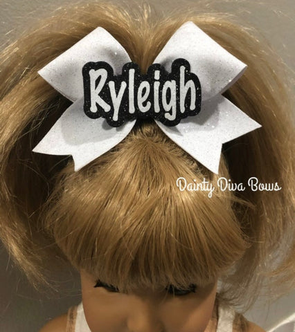 Doll Cheer Bow (Sized for American Girl/Our Generation Doll)