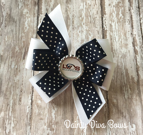 LVDS - Double Pinwheel Bottlecap Hair Bow