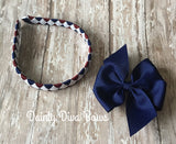 LVDS - Pinwheel Bow on Headband