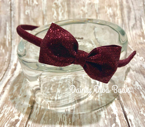 LVDS - Sparkle Tuxedo Bow Headband