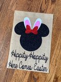 Disney Easter Burlap Garden Flag