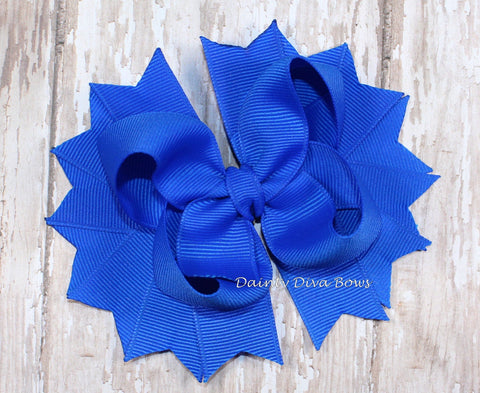 Classic Blue Hair Bow