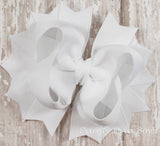 Classic White Hair Bow