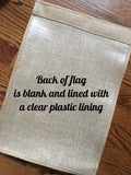 Hello Summer Flip Flops Burlap Garden Flag