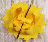 Classic Yellow Hair Bow