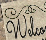Welcome Y'all Burlap Garden Flag