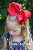 XXL Hair Bow - 7 Inch Wide Boutique Girls Hair Bow
