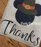 Disney Thanksgiving Burlap Garden Flag