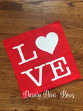 Love Throw Pillow Cover - 18x18