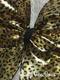 Gold and Black Leopard Cheer Bow