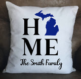 My Home Custom Throw Pillow Cover - 18x18