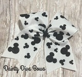 Disney Cheer Bow with Mickey Mouse Design