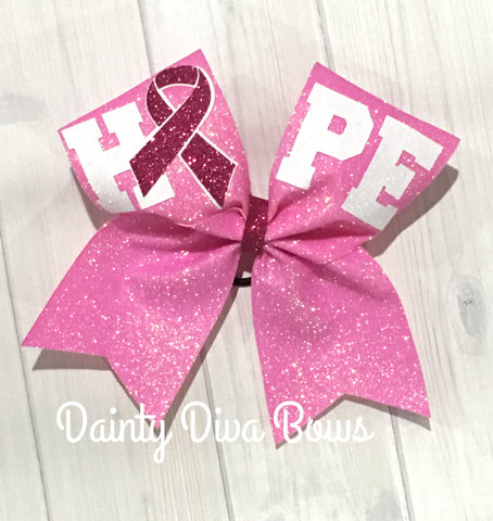 Breast Cancer Awareness Cheer Bow