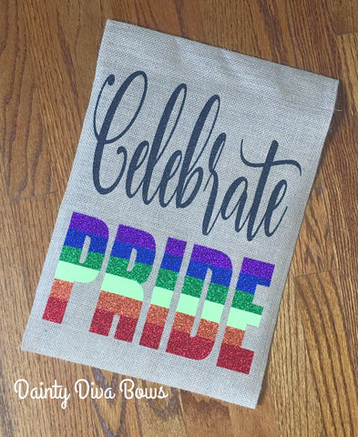 Charitable Item - Pride Burlap Garden Flag