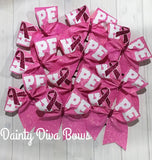 Breast Cancer Awareness Cheer Bow