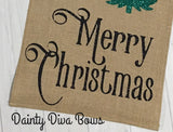 Christmas Burlap Garden Flag