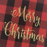 Buffalo Plaid Christmas Thrown Pillow Cover - 18x18