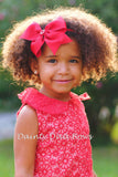 Pinwheel Headband - Girls Headband - Toddler Headband - Pinwheel Hairbow - Large Pinwheel Bow - Ribbon Wrapped Headband - Skinny Headband